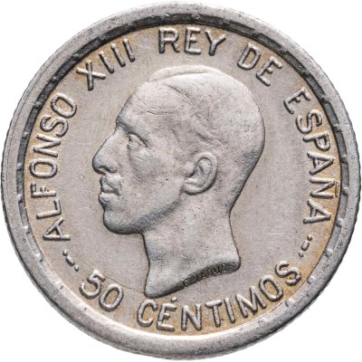 купить Испания 50 сентимо (centimos) 1926