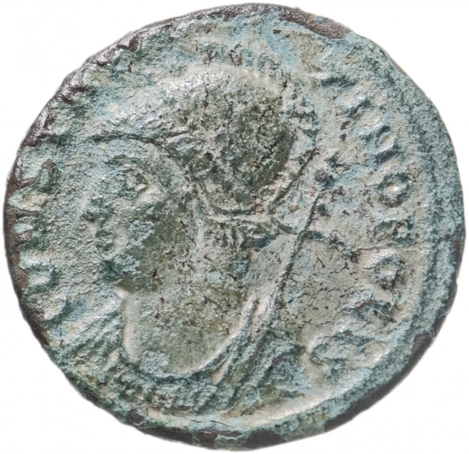 купить Римская Империя семья Константина I 330-350 гг., Нуммий (реверс: Виктория стоит на проре корабля влево)