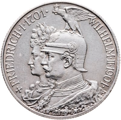 купить Германская Империя 2 марки (mark) 1901 "200 лет Пруссии"