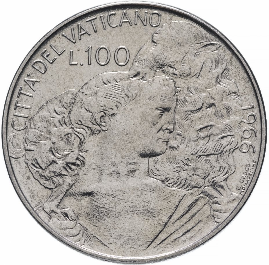 купить Ватикан 100 лир (lire) 1966