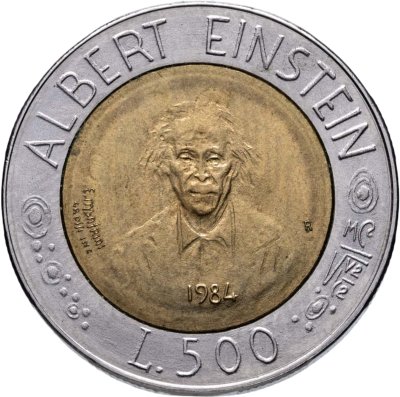 купить Сан-Марино 500 лир 1984 "Альберт Эйнштейн"