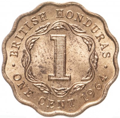 купить Британский Гондурас 1 цент (cent) 1964