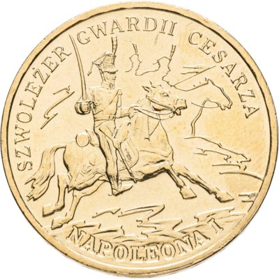 купить Польша 2 злотых 2010 "История польской кавалерии - Легкая кавалерия гвардии Наполеона I"