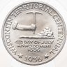 Купить США 1/2 доллара (50 центов)  1936 "100 лет штату Висконсин. Барсук" в слабе PCGS MS65