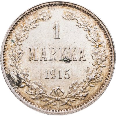 купить Российская Финляндия 1 марка 1915 S