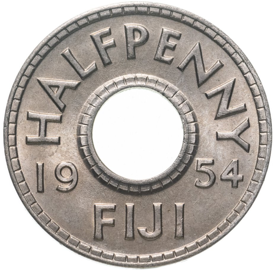 купить Фиджи 1/2 пенни (penny) 1954