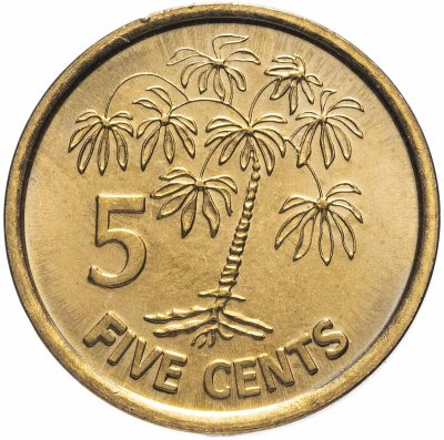 купить Сейшелы 5 центов (cents) 2012