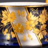 Купить Подстаканник с цветочным узором, фарфор, золочение, серебрение, крытье кобальтом, Фарфоровый завод братьев Корниловых, Российская империя, 1884-1917 гг.