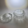 Купить Шкатулка круглой формы с геометрическим декором, хрусталь, пресс, СССР, 1970-1990 гг.