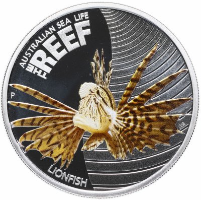 купить Австралия 50 центов 2009 "Морская жизнь Австралии.Фауна рифа. Крылатка" в футляре