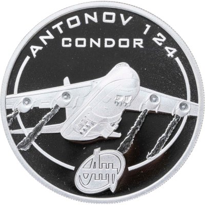 купить Острова Кука 1 доллар 2008 «Самолёт Ан-124»