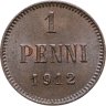 Купить 1 пенни (penni) 1912 Российская Финляндия