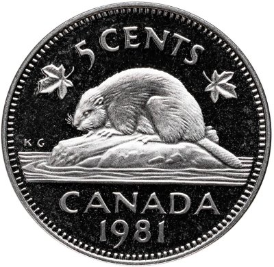 купить Канада 5 центов (cents) 1982