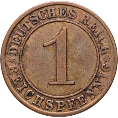купить Германия 1 пфенниг (Рейхспфенниг) 1924 "А"