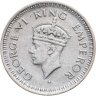 Купить Индия (Британская) 1/4 рупии (rupee) 1943 ♦ Ребристый гурт с желобом внутри знак монетного двора: "♦" - Бомбей