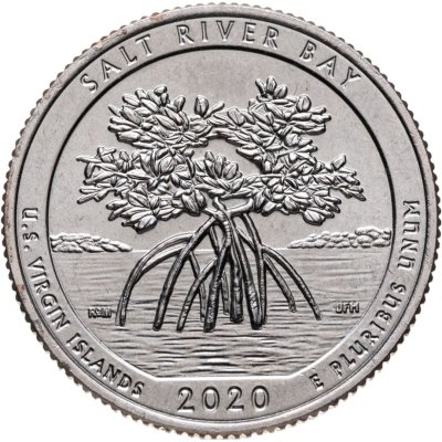 купить США 1/4 доллара (25 центов, квотер) 2020 S — "Национальный исторический парк и экологический заповедник Бухта Солёной реки" (53-й парк)