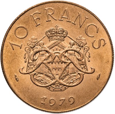 купить Монако 10 франков (francs) 1979
