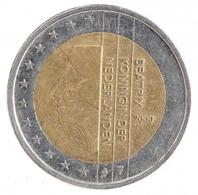 Купить Нидерланды 2 евро 2000