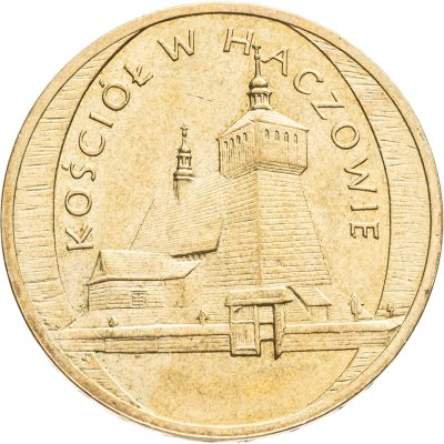 купить Польша 2 злотых 2006 "Костёл в Хачуве"