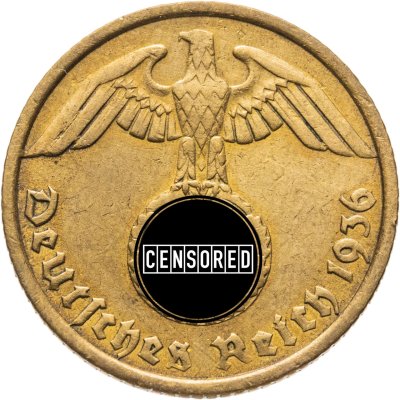 купить Германия, Третий Рейх 10 рейхспфеннигов (reichspfennig) 1936, знак монетного двора "A" — Берлин