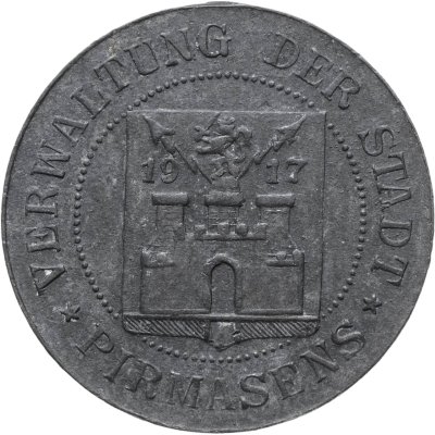 купить Германия "Пирмазенс" 5 пфеннигов 1917 нотгельд