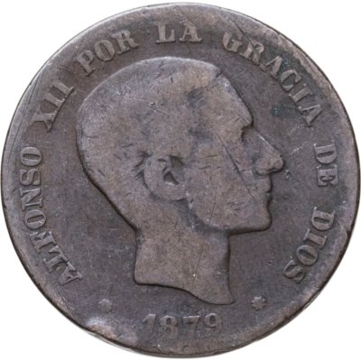 купить Испания 10 сентимо (centimos) 1879