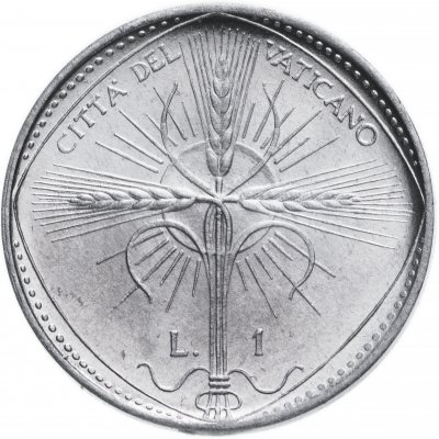 купить Ватикан 1 лира (lira) 1968