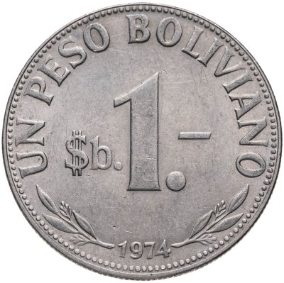 купить Боливия 1 песо (peso) 1974