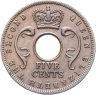 Купить Британская Восточная Африка 5 центов (cents) 1957 H  знак монетного двора: "H" - Хитон, Бирмингем