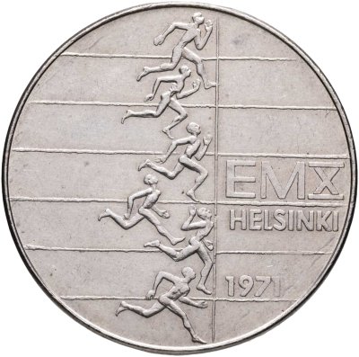 купить Финляндия 10 марок (markkaa) 1971 X Чемпионат Европы по легкой атлетике