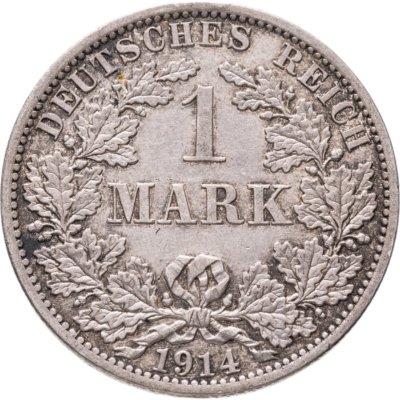 купить Германия 1 марка (mark) 1914 A знак монетного двора: "A" - Берлин