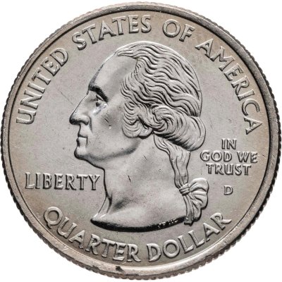 купить США 25 центов (квотер, 1/4 доллара, quarter dollar) 2002 D Квотер штата Миссисипи знак монетного двора: "D" - Денвер