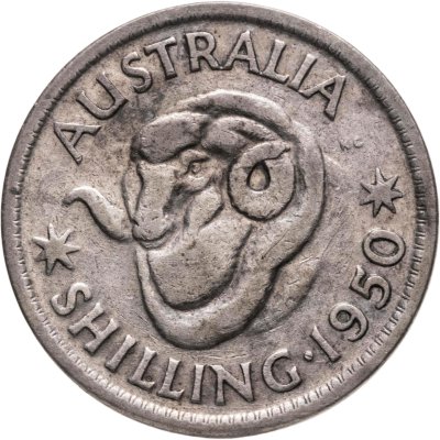 купить Австралия 1 шиллинг (shilling) 1950