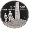 Купить США 50 центов (1/2 доллара, half dollar) 2017 S 100 лет организации "Boys Town" знак монетного двора: "S" - Сан-Франциско в футляре