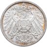 Купить Германия 1 марка 1914 знак монетного двора: "F" - Штутгарт в слабе Монетник.ру MS63