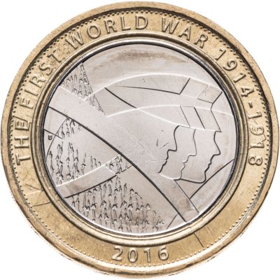 купить Великобритания 2 pounds (фунта) 2016 "100-летие с начала Первой мировой войны армия Великобритании"