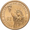Купить США 1 dollar (доллар) 2007 "Томас Джефферсон (3-й президент США)", знак монетного двора "Р" - Филадельфия