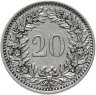 Купить Швейцария 20 раппенов (rappen) 1913