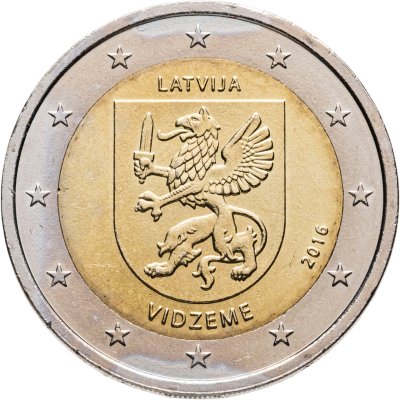 купить Латвия 2 евро 2016 Исторические области Латвии - Видземе