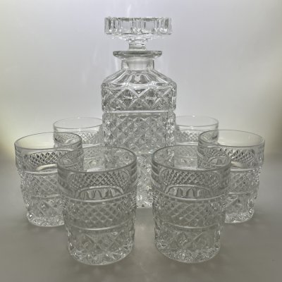 купить Набор для виски "Madison" на 6 персон, хрусталь, алмазная грань, Bohemia Crystal (Bohemia Glass), Чехия, 1980-2000 гг.