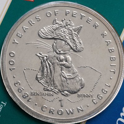 купить Гибралтар 1 крона 1993 « Бенджамин Банни»