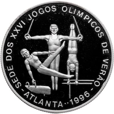 купить Сан-Томе и Принсипи 1000 добр (dobras) 1996 "XXVI летние Олимпийские Игры, Атланта 1996 - Гимнастика"
