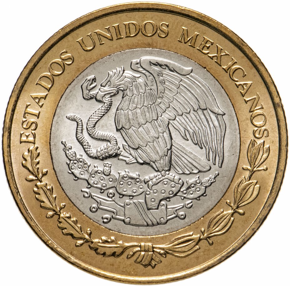 купить Мексика 10 песо (peso) 2018