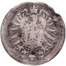 Купить Германская империя 20 пфеннигов (pfennig) 1876, знак монетного двора: "B" - Ганновер