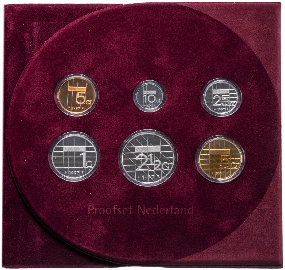 купить Нидерланды набор монет 1997 (6 монет в буклете)