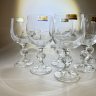 Купить Набор из 6-ти винных бокалов, стекло, Bohemia Crystal (Bohemia Glass), Чехословакия, 1970-1990 гг.