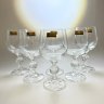Купить Набор из 6-ти винных бокалов, стекло, Bohemia Crystal (Bohemia Glass), Чехословакия, 1970-1990 гг.