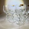 Купить Набор из 6-ти винных бокалов, стекло, Bohemia Crystal (Bohemia Glass), Чехословакия, 1970-1990 гг.