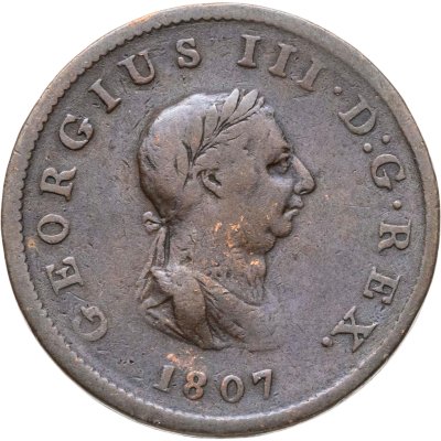 купить Великобритания 1 пенни (penny) 1807