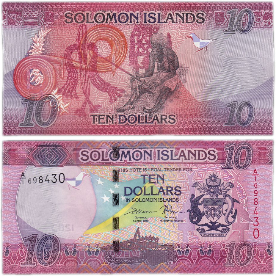 купить Соломоновы острова 10 долларов 2017 (Pick 33)